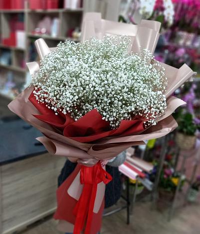 Букет цветов из: Гипсофила в Малаховке